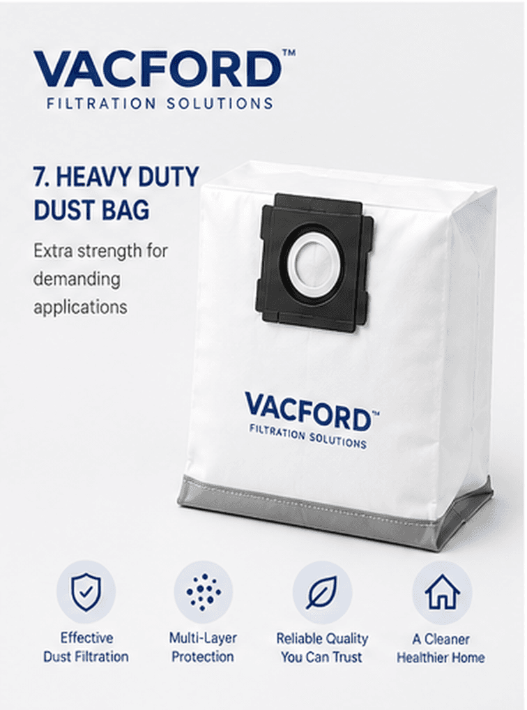 VACFORD Replacement Dust Bag Compatible with Vorwerk VK Series vacuum dust bag range